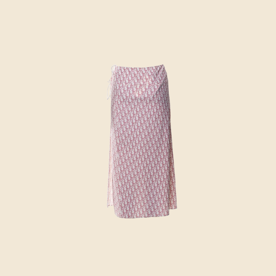 CHRISTIAN DIOR 2004 PINK DIORISSIMO WRAP SKIRT