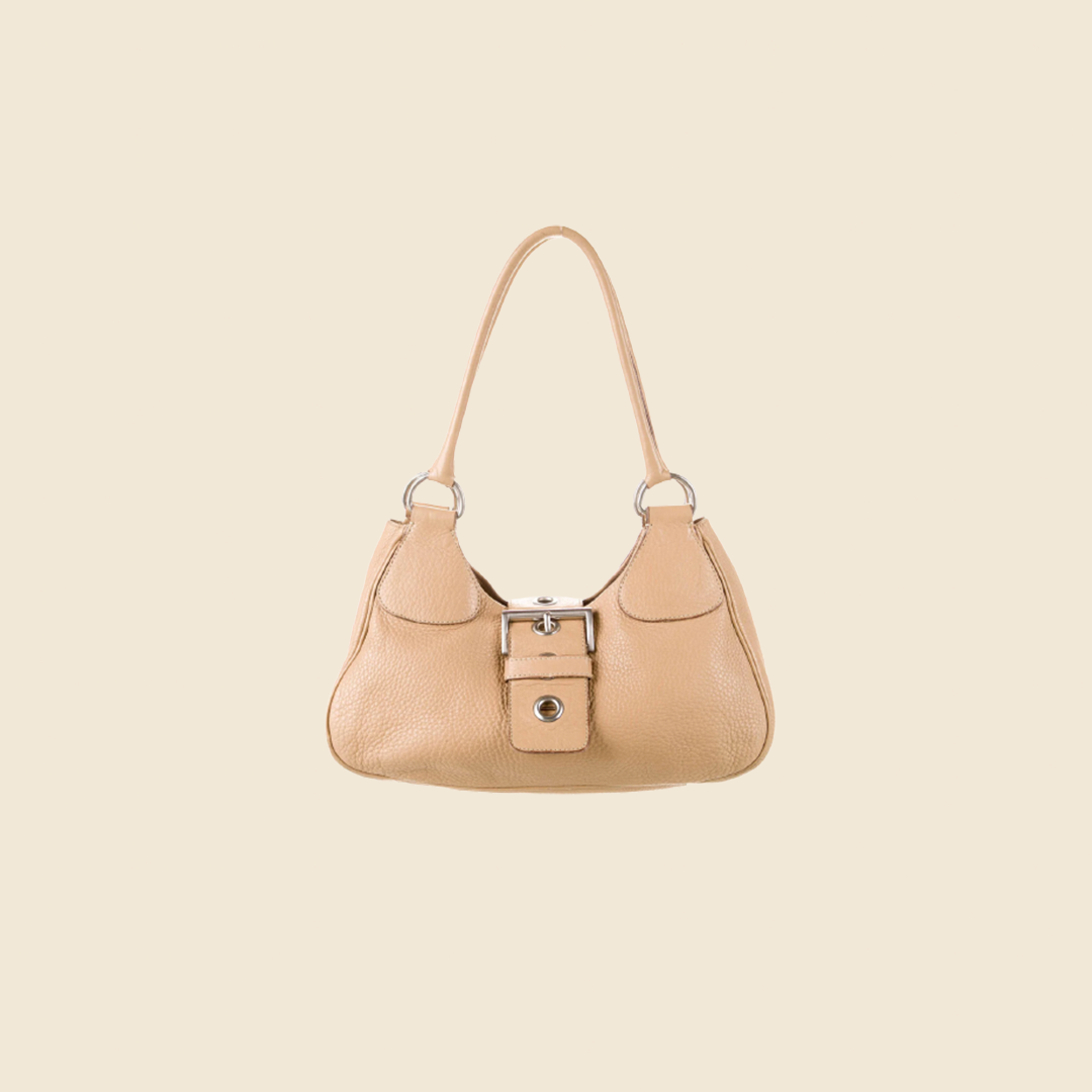 Shop Prada Leather Shoulder Bag