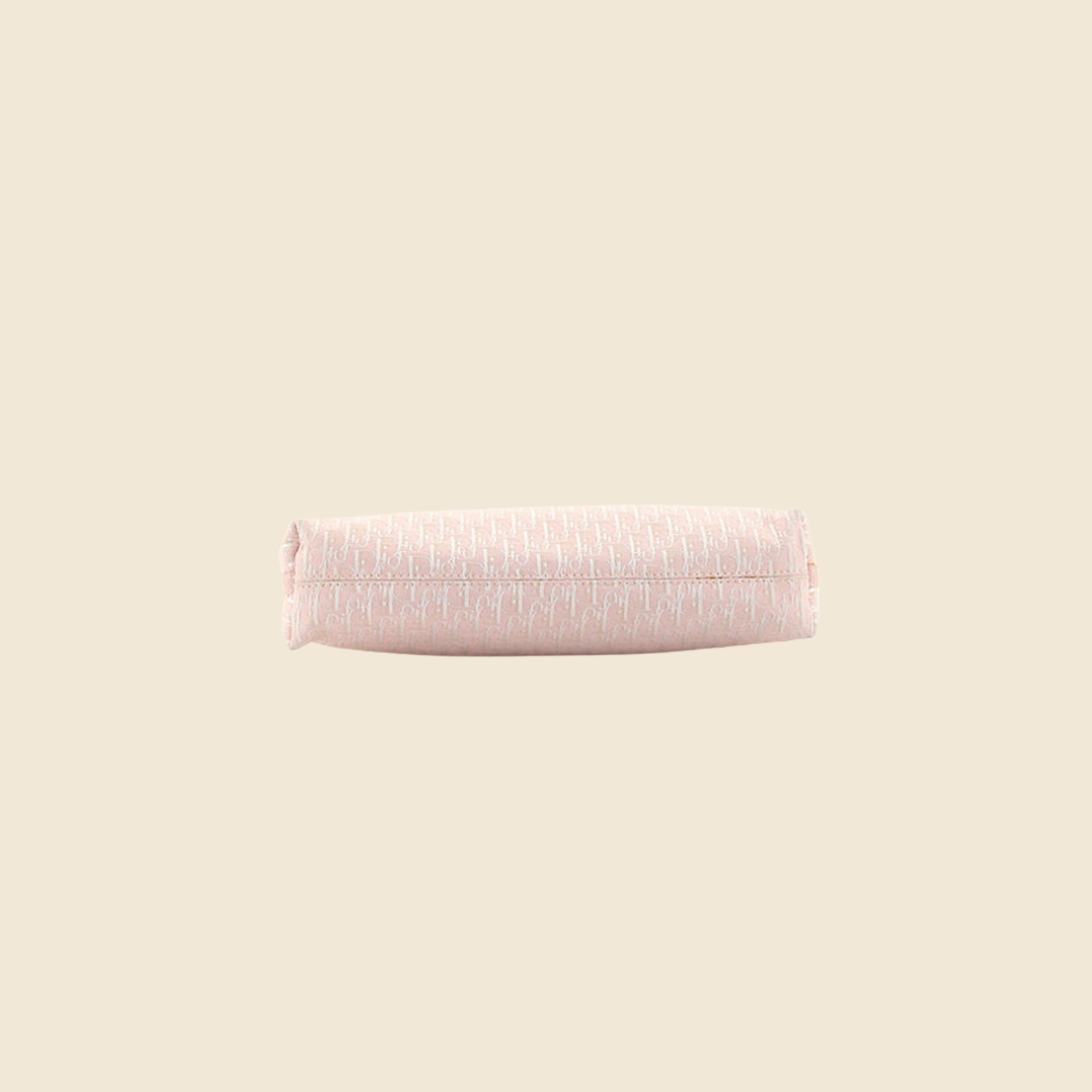 CHRISTIAN DIOR PINK DIORISSIMO CANVAS SHOULDER BAG