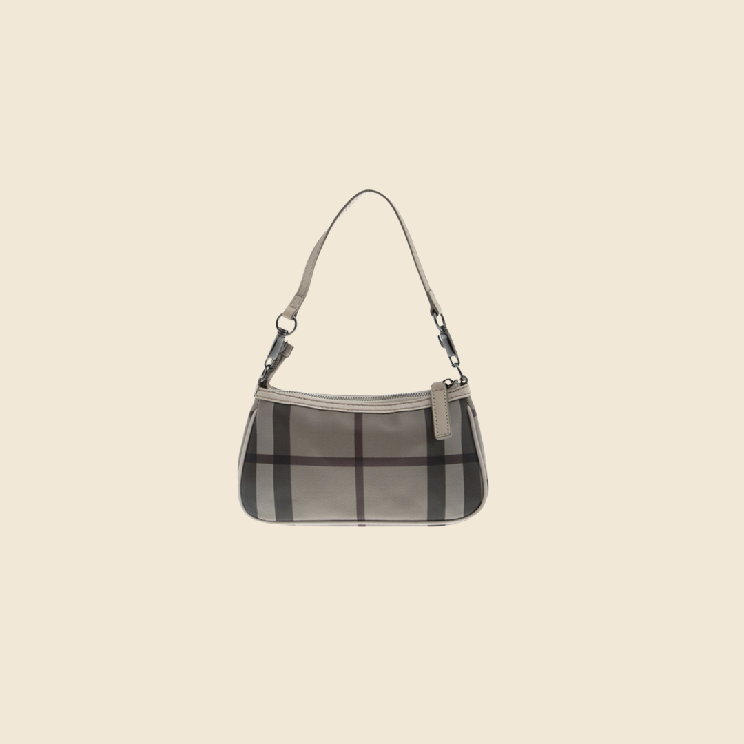 BURBERRY SMOKED GREY ASTON MINI SHOULDER BAG