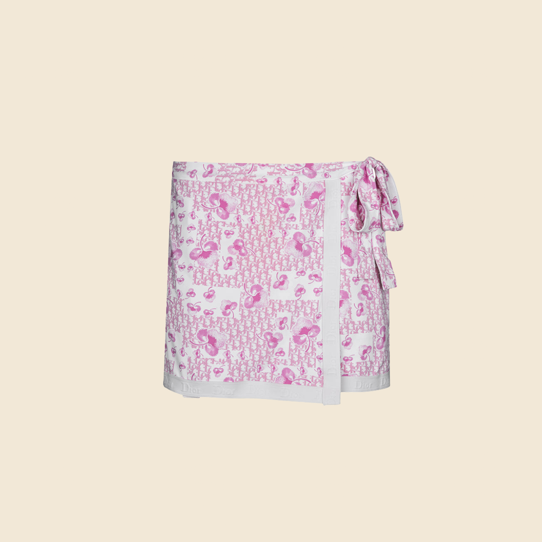 CHRISTIAN DIOR 2005 RESORT GIRLY WRAP SKIRT