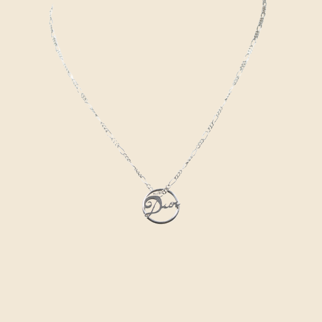 Dior chain online necklace silver