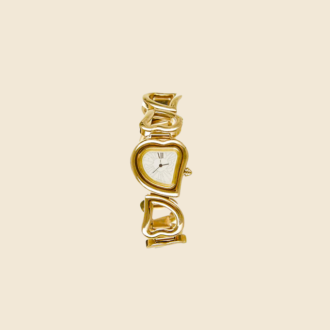 YVES SAINT LAURENT GOLD HEART WATCH