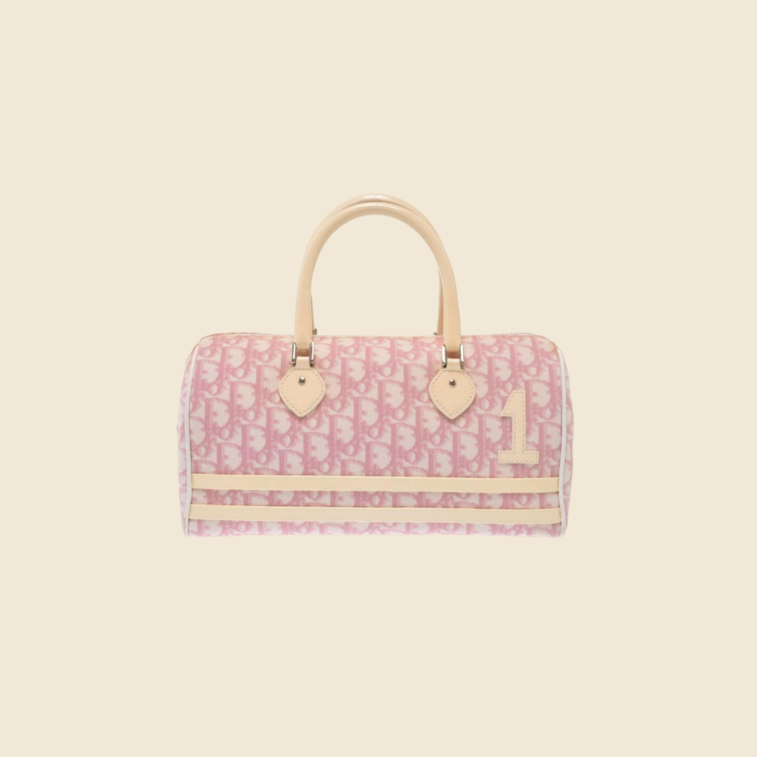 CHRISTIAN DIOR 2004 PINK TROTTER BOSTON BAG