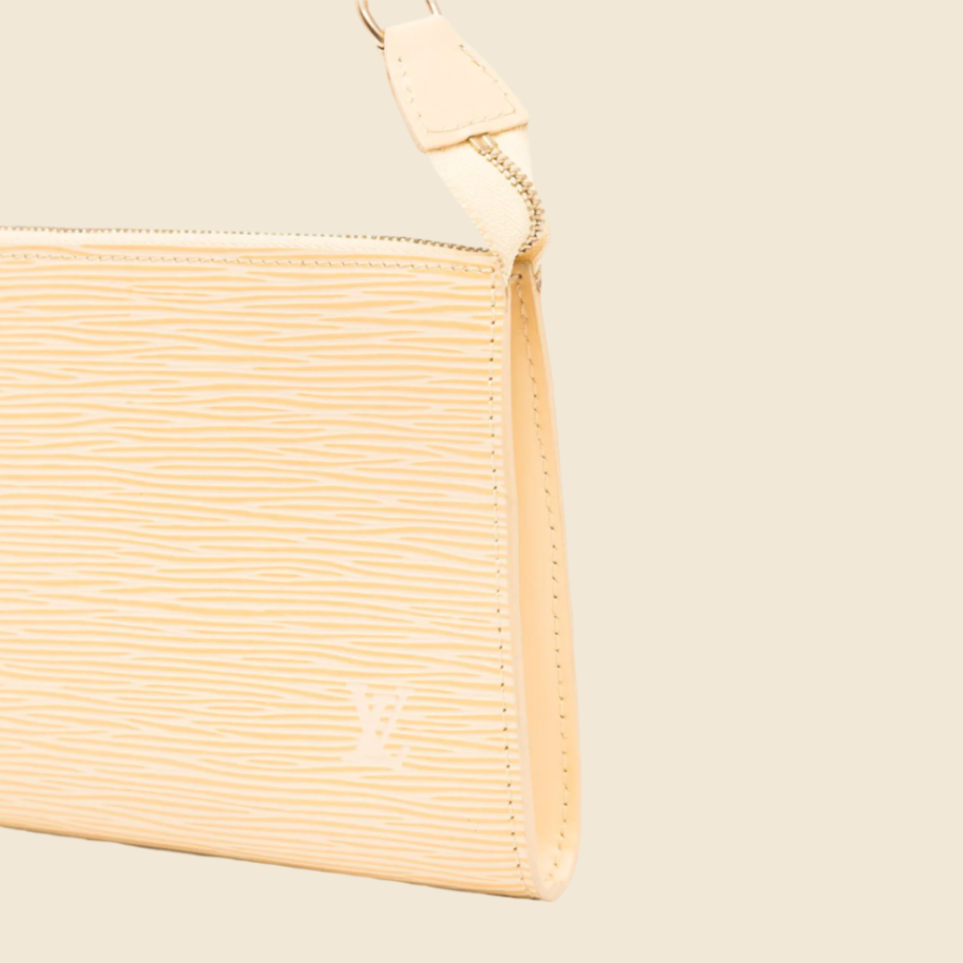 LOUIS VUITTON 2001 VANILLA EPI POCHETTE ACCESSOIRES BAG