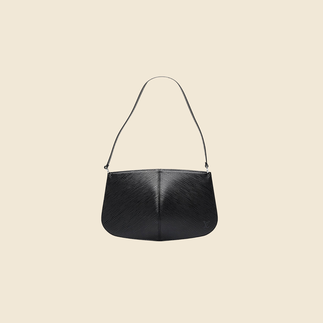 LOUIS VUITTON BLACK EPI DEMI LUNE POCHETTE