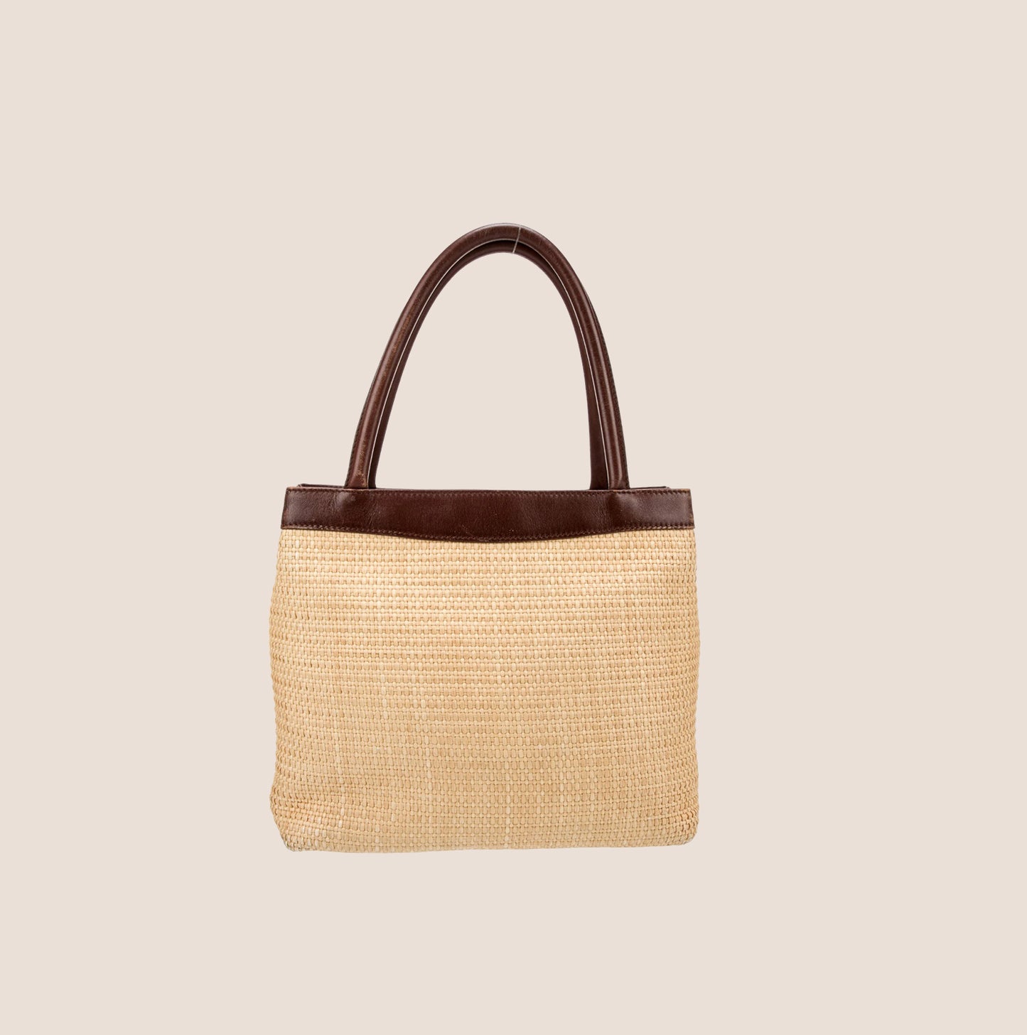 CHANEL 1997 CC RAFFIA SHOULDER BAG