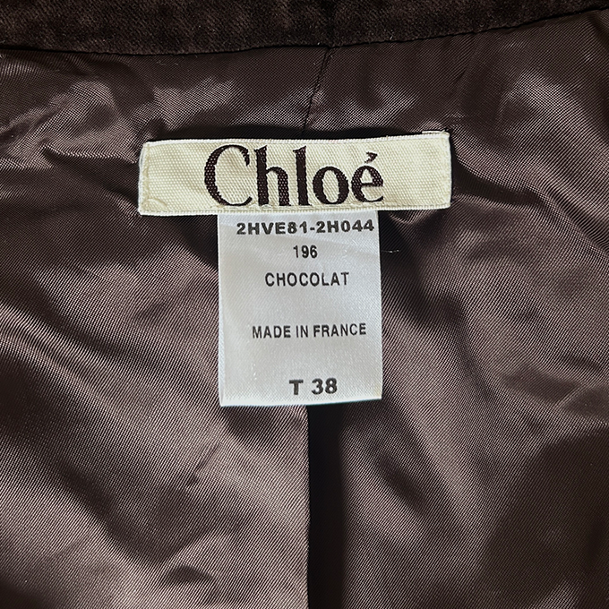 CHLOÉ FALL 2002 RUNWAY BROWN CHOCOLATE HORSE RIDER JACKET