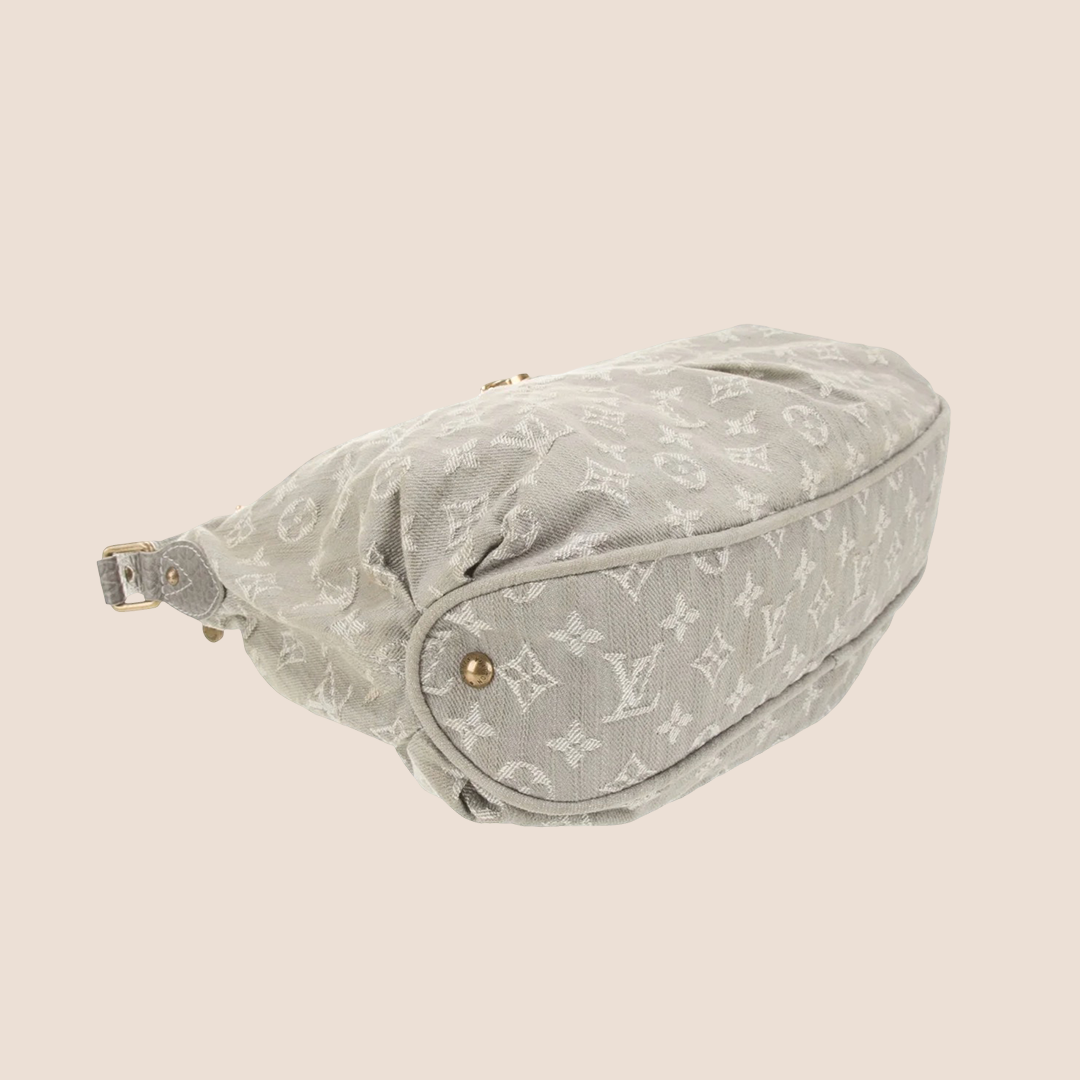 LOUIS VUITTON GREY MONOGRAM DENIM SLIGHTLY BAG