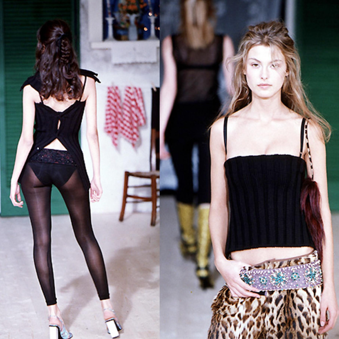DOLCE & GABBANA 1999 KNIT CORSET WITH ATTACHED BRA