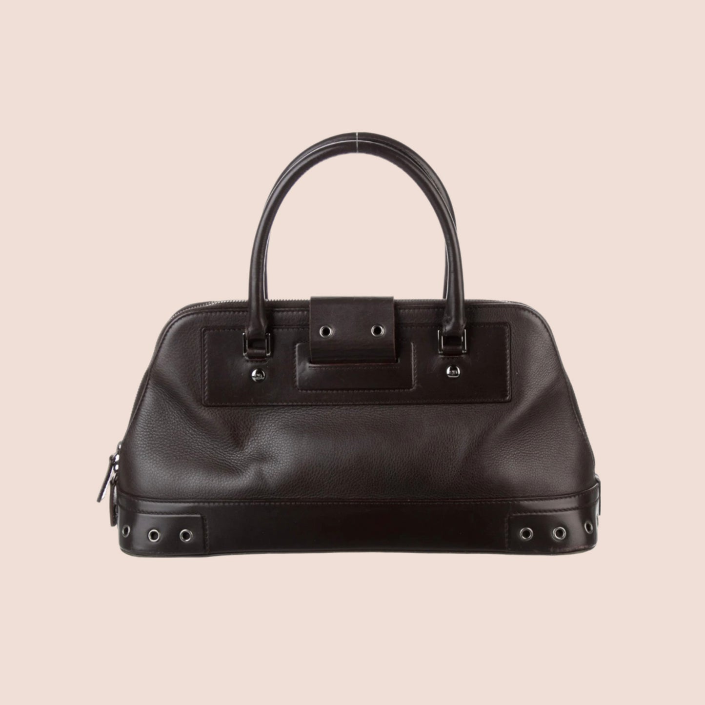 CHRISTIAN DIOR 2002 BROWN STREET CHIC UPTOWN HANDLE BAG