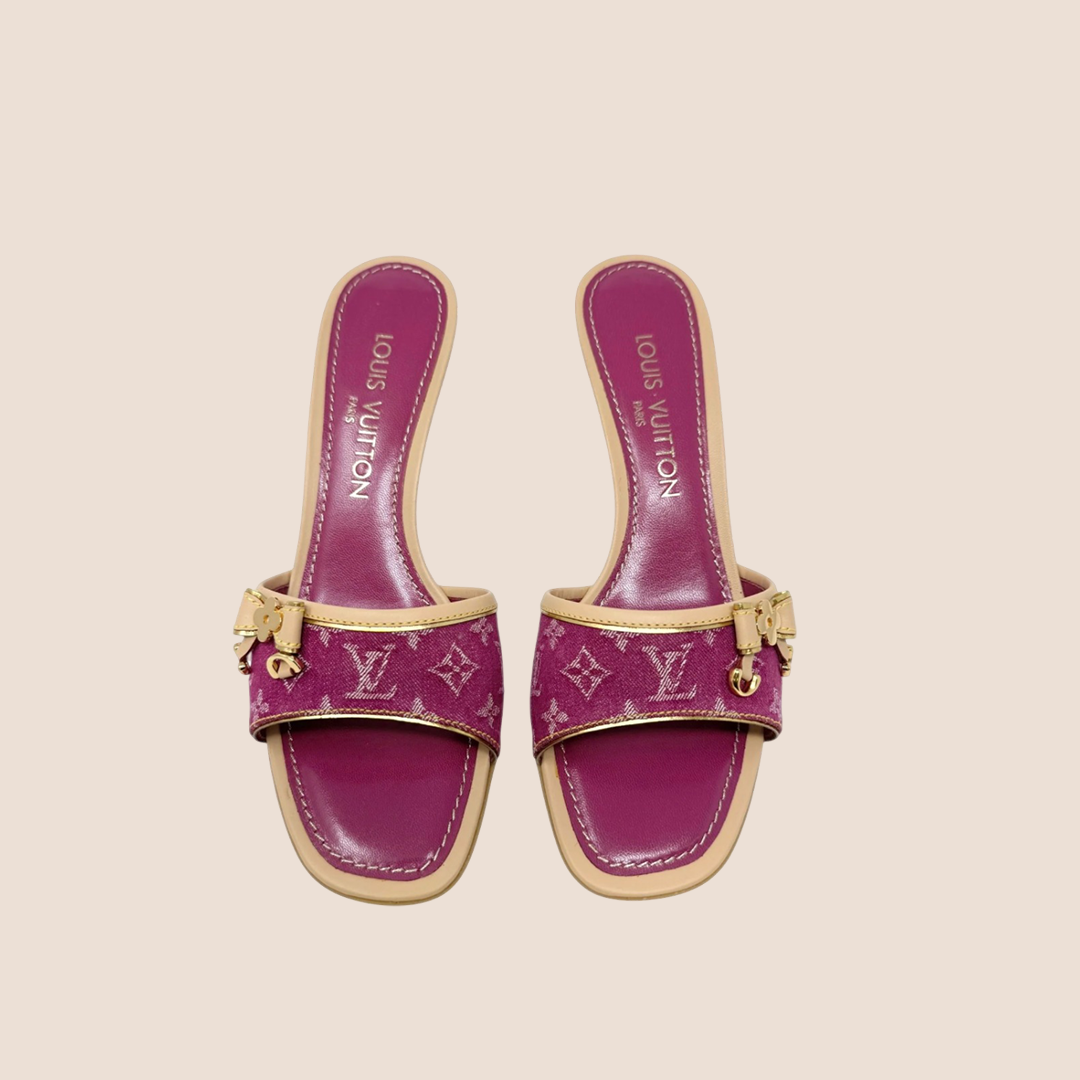 Louis Vuitton Denim Pink ルイヴィトン　パンプス Louis Vuitton Denim Pink ルイヴィトンパンプス
