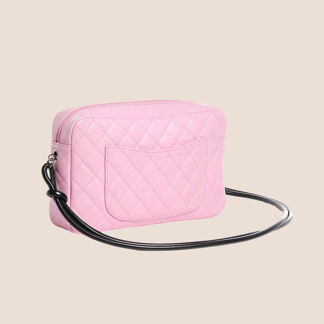 CHANEL 2005 PINK & BLACK CAMBON CAMERA BAG