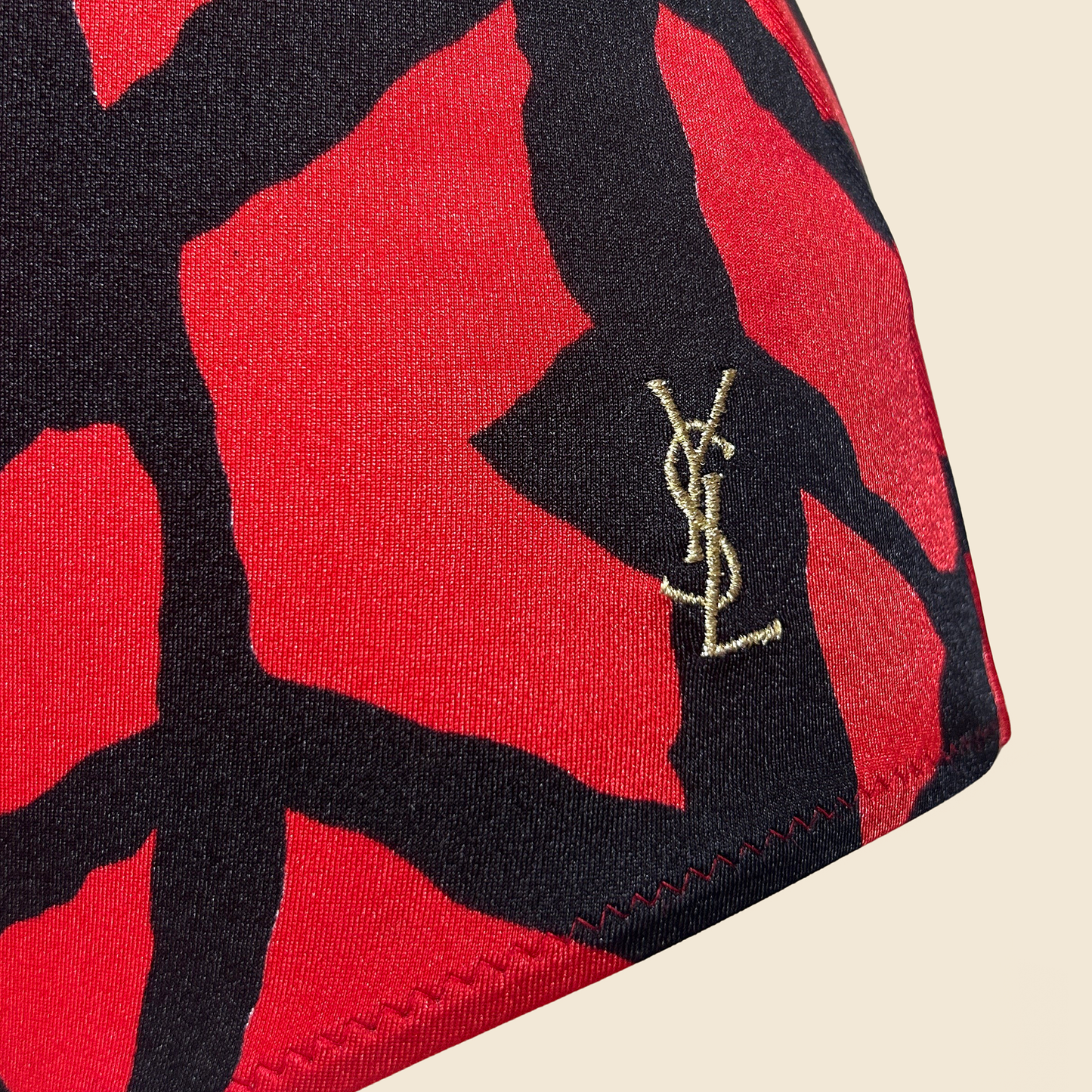 YVES SAINT LAURENT 1990s STRAPLESS SWIMSUIT