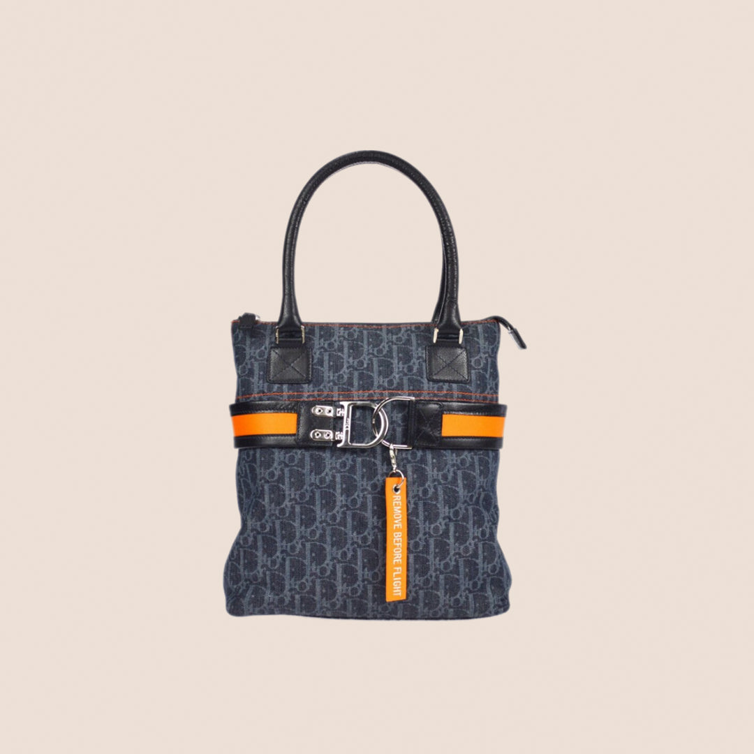 ChristianDior ハンドバッグ フライトライン　トロッター　デニム CHRISTIAN DIOR 2005 FLIGHT DENIM TROTTER TOTE BAG – RDB