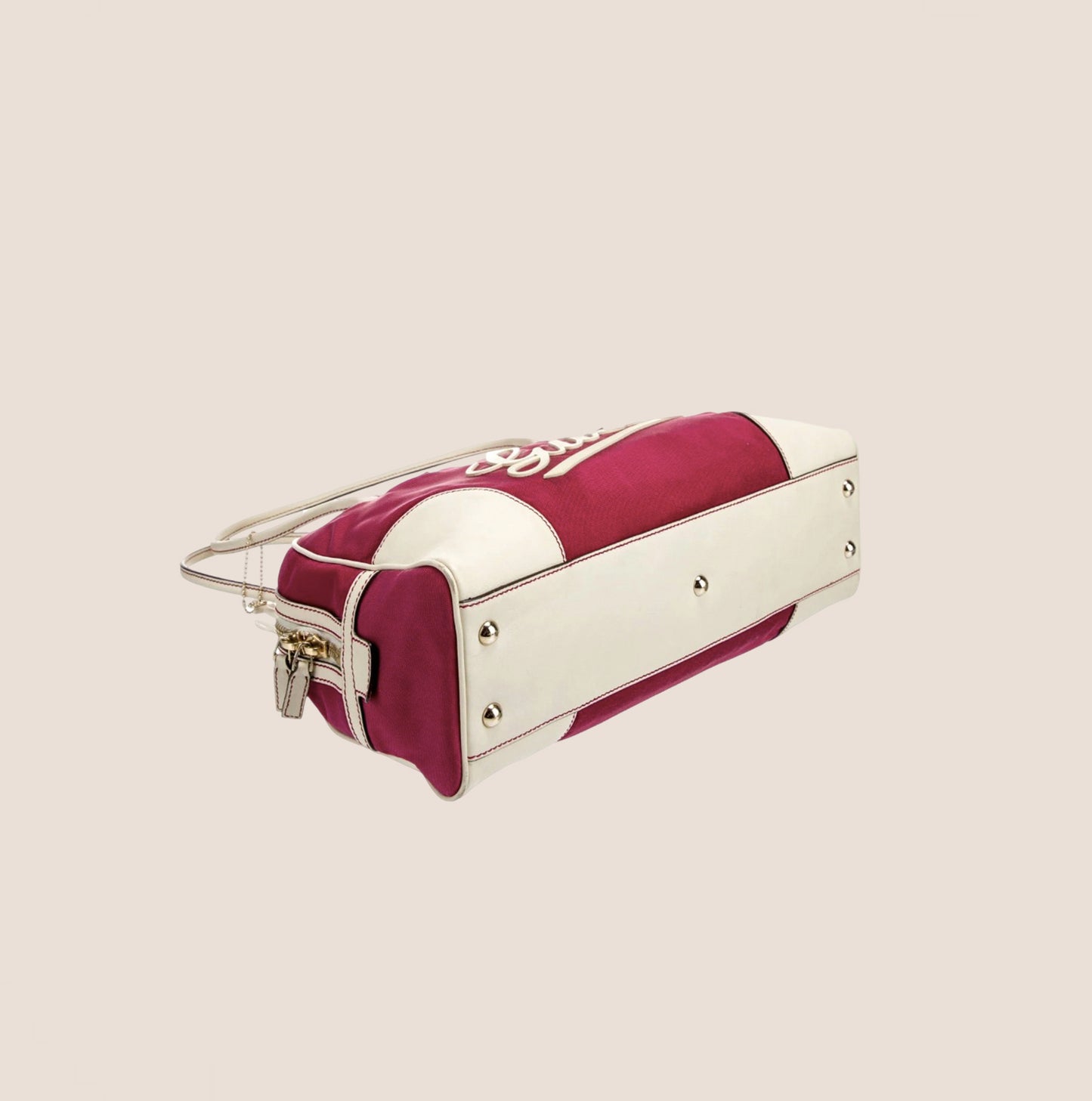 GUCCI RED & WHITE BOULEVARD SHOULDER BAG