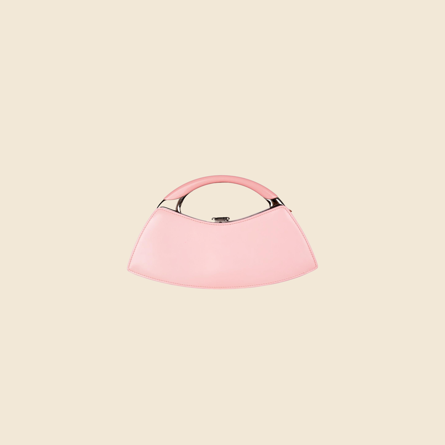 CHRISTIAN DIOR 2003 BONDAGE PINK LEATHER CLUTCH