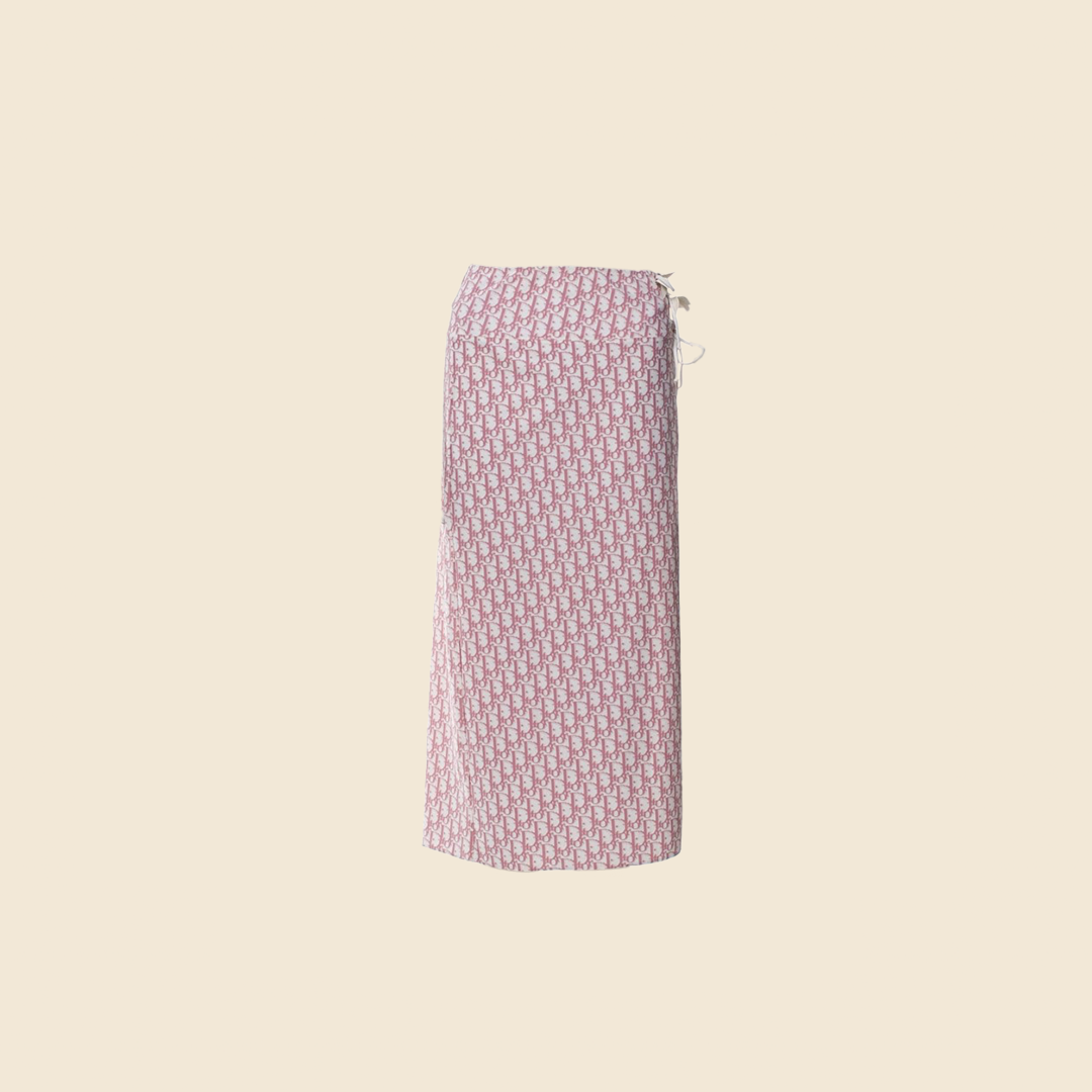 CHRISTIAN DIOR 2004 PINK DIORISSIMO WRAP SKIRT
