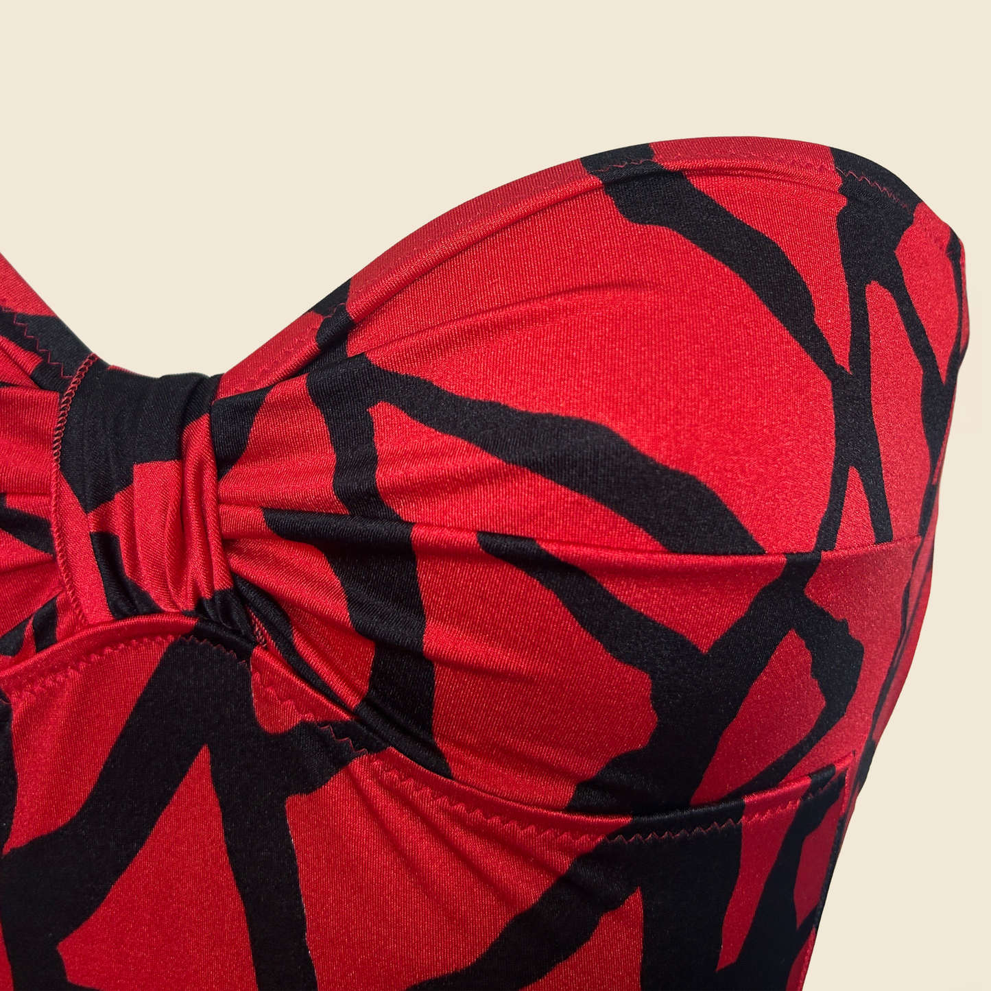 YVES SAINT LAURENT 1990s STRAPLESS SWIMSUIT