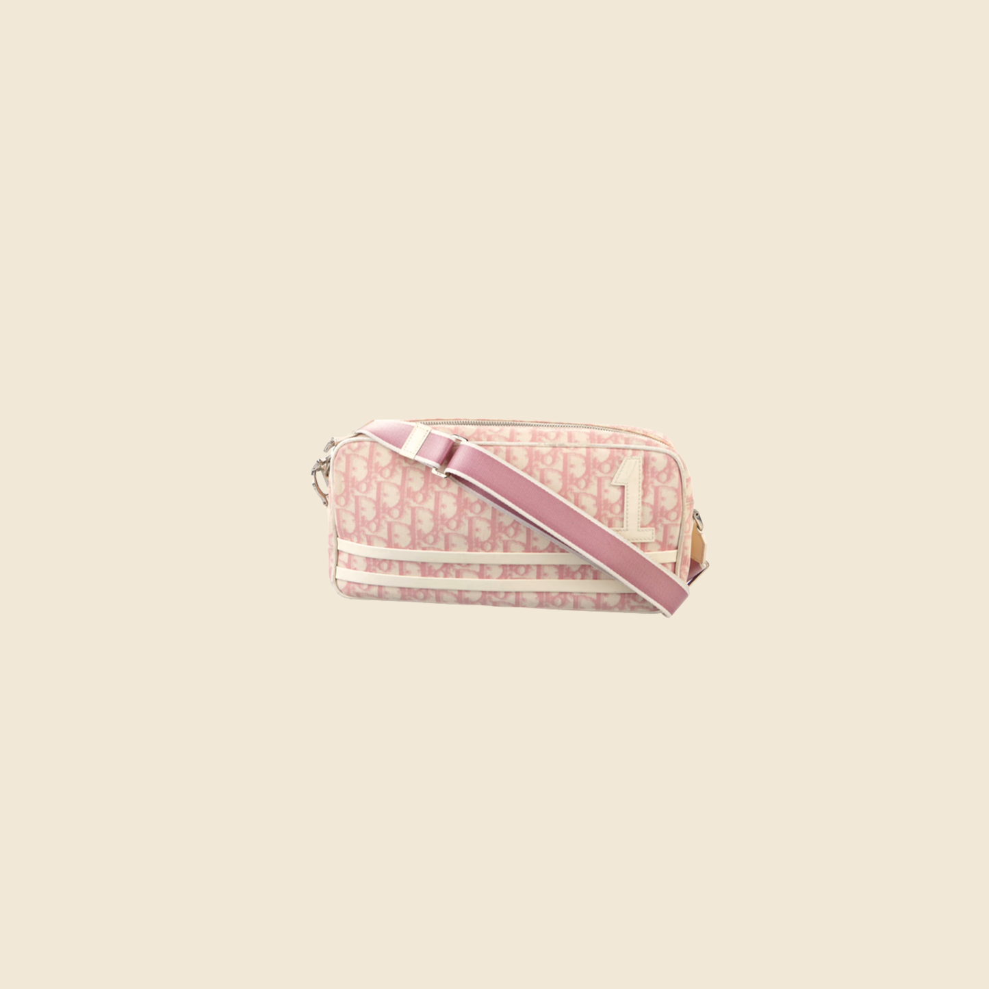 CHRISTIAN DIOR 2004 PINK TROTTER CROSSBODY BAG