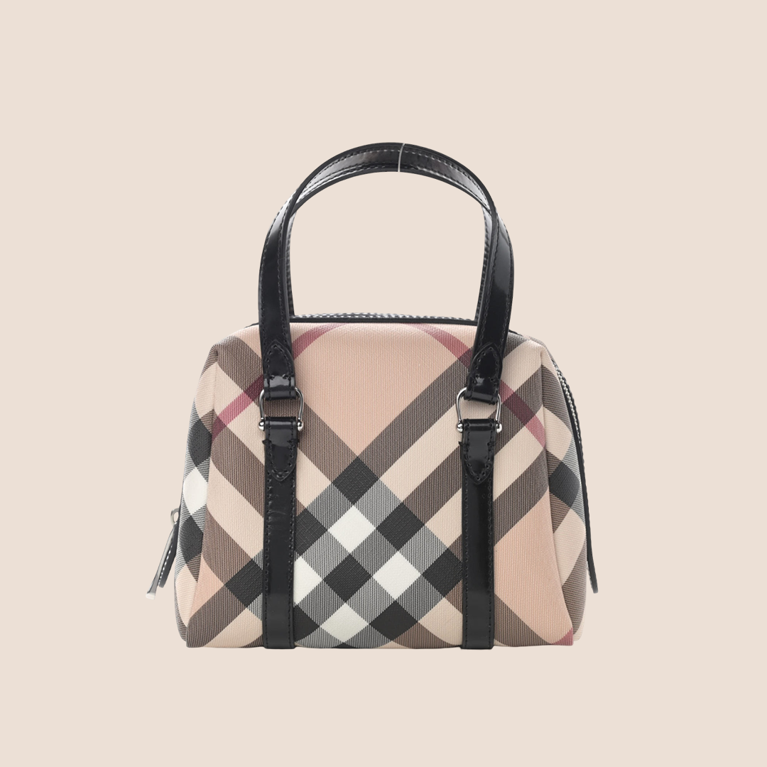 バッグ Burberry Nova Check Mini Boston Bag BURBERRY 2000 NOVA CHECK MINI BOSTON BAG – RDB