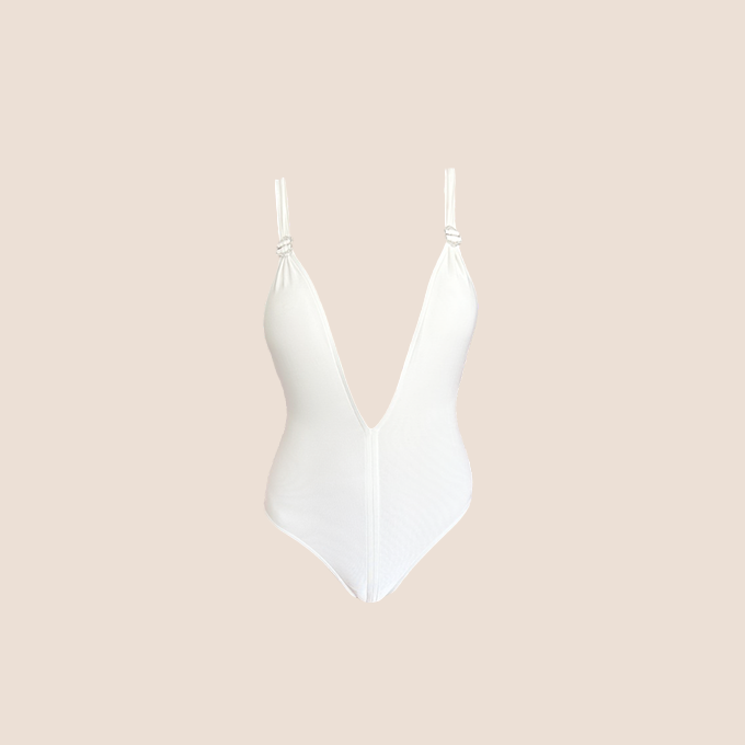 Christian Diorワンピースランジェリー CHRISTIAN DIOR FALL 2003 WHITE ONE PIECE SWIMSUIT – RDB
