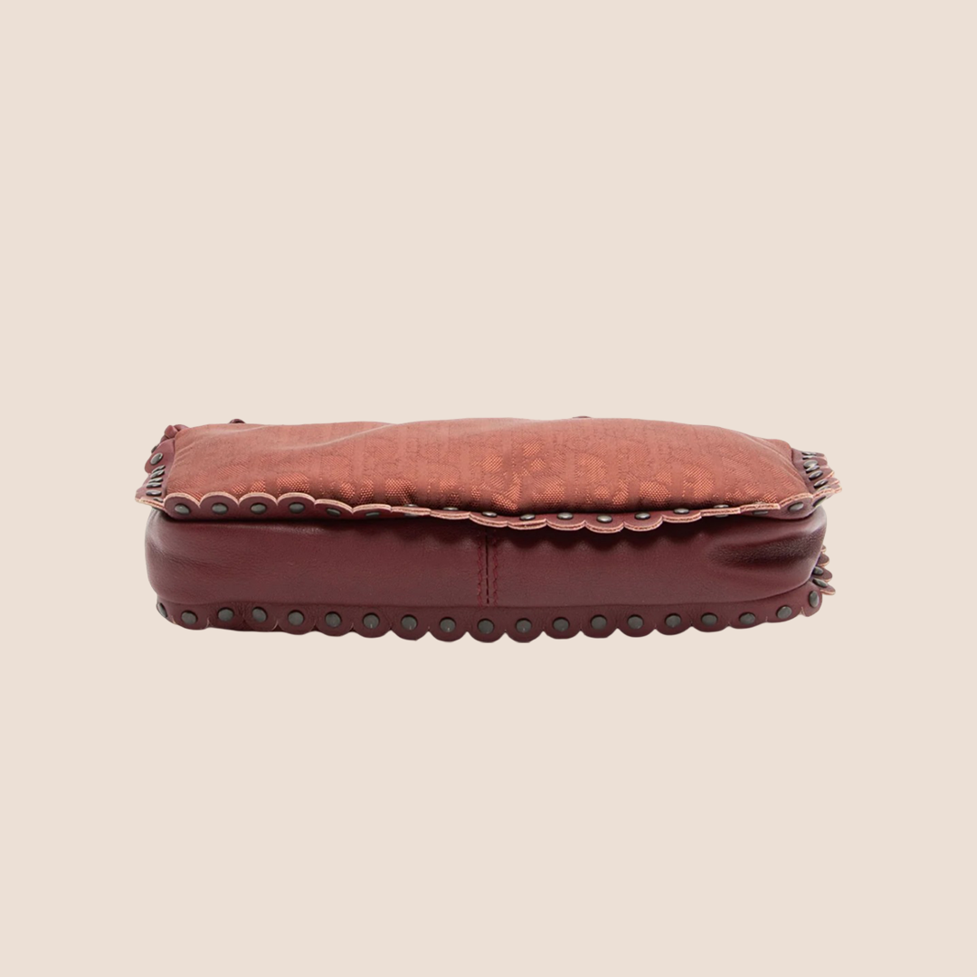 CHRISTIAN DIOR BURGUNDY DIORISSIMO CROSSBODY BAG