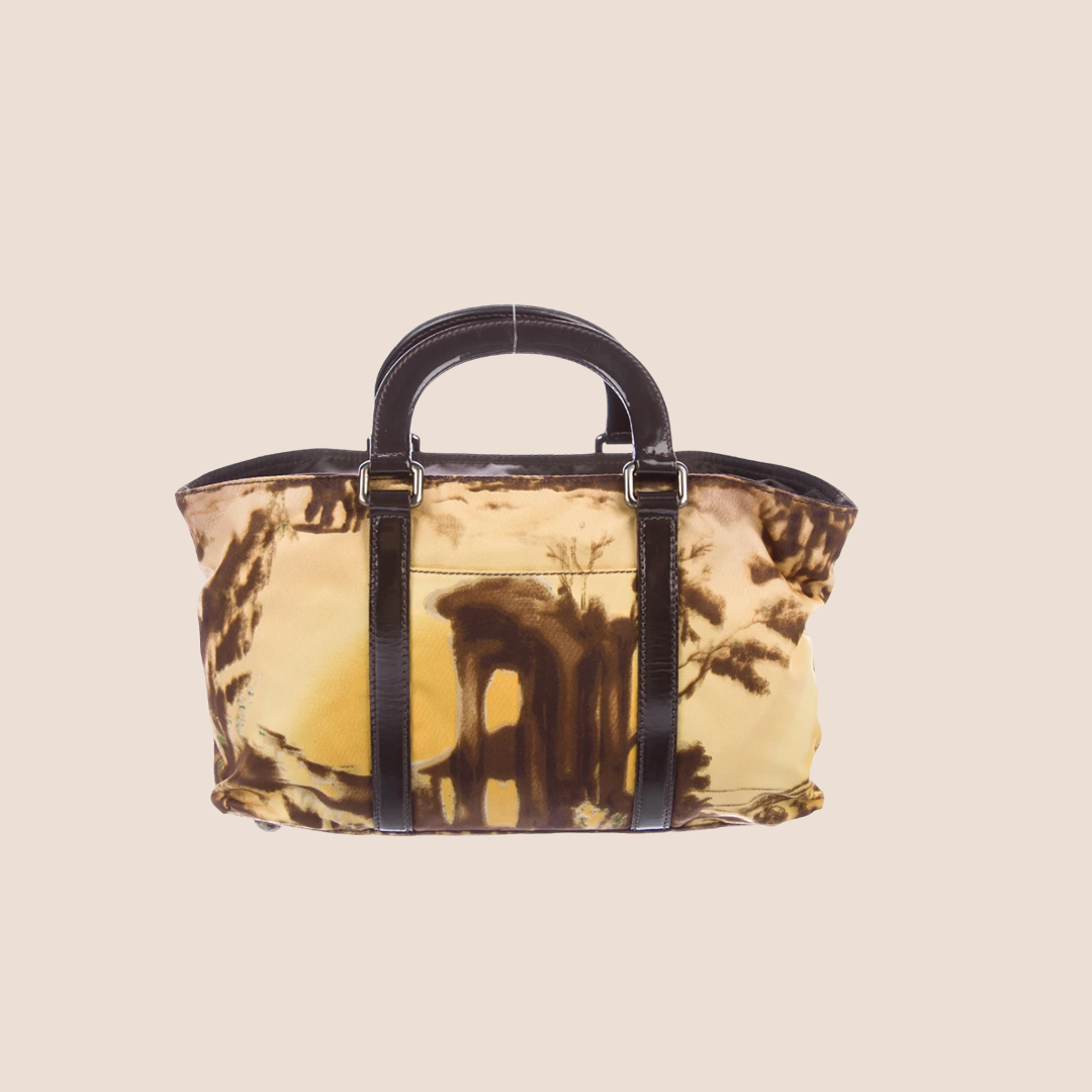 PRADA NEW YORK STREET TEMPLI CROSSBODY TOTE BAG