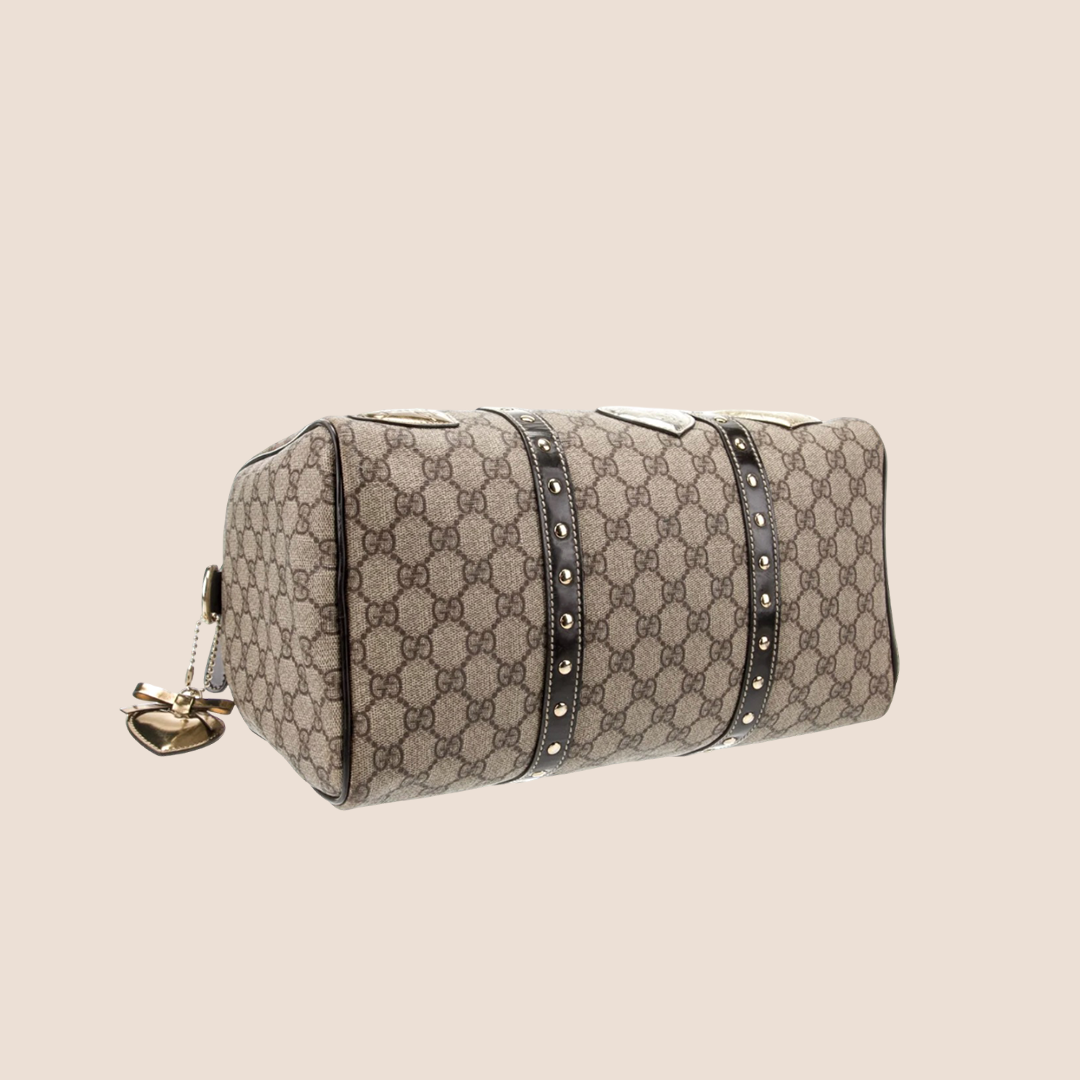 GUCCI GG SUPREME HEARTS JOY BOSTON BAG