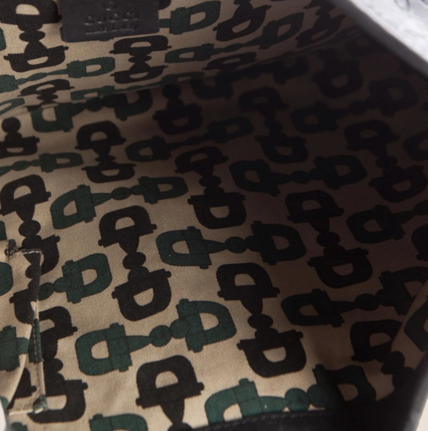 GUCCI BLACK MONOGRAM GUCCISSIMA JACKIE O HOBO BAG