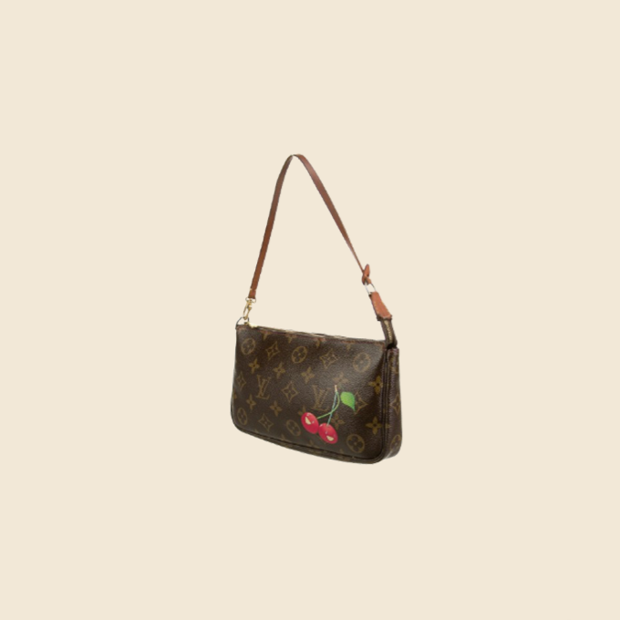 LOUIS VUITTON LIMITED EDITION MONOGRAM CERISES POCHETTE ACCESSOIRES