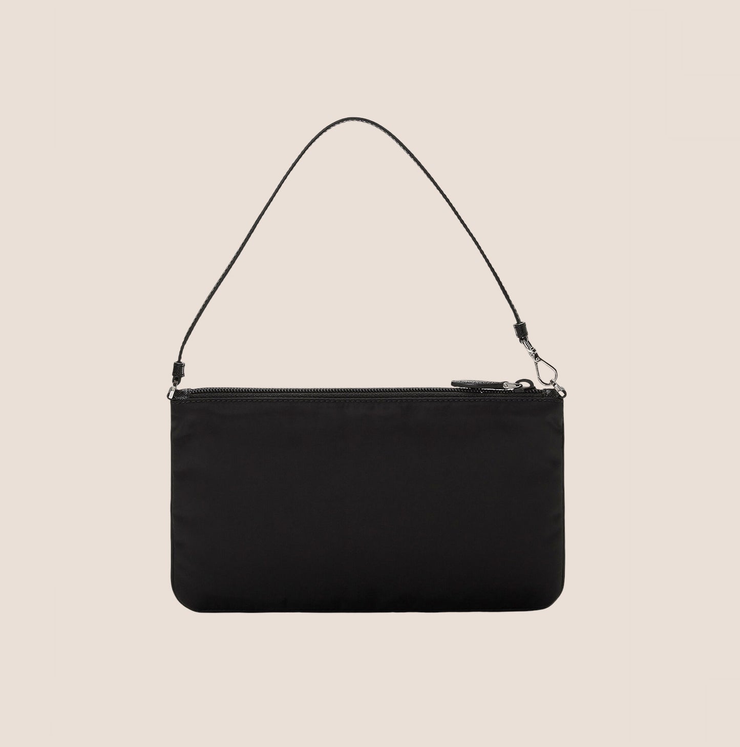 PRADA 2000 BLACK TESSUTO NYLON MINI POCHETTE