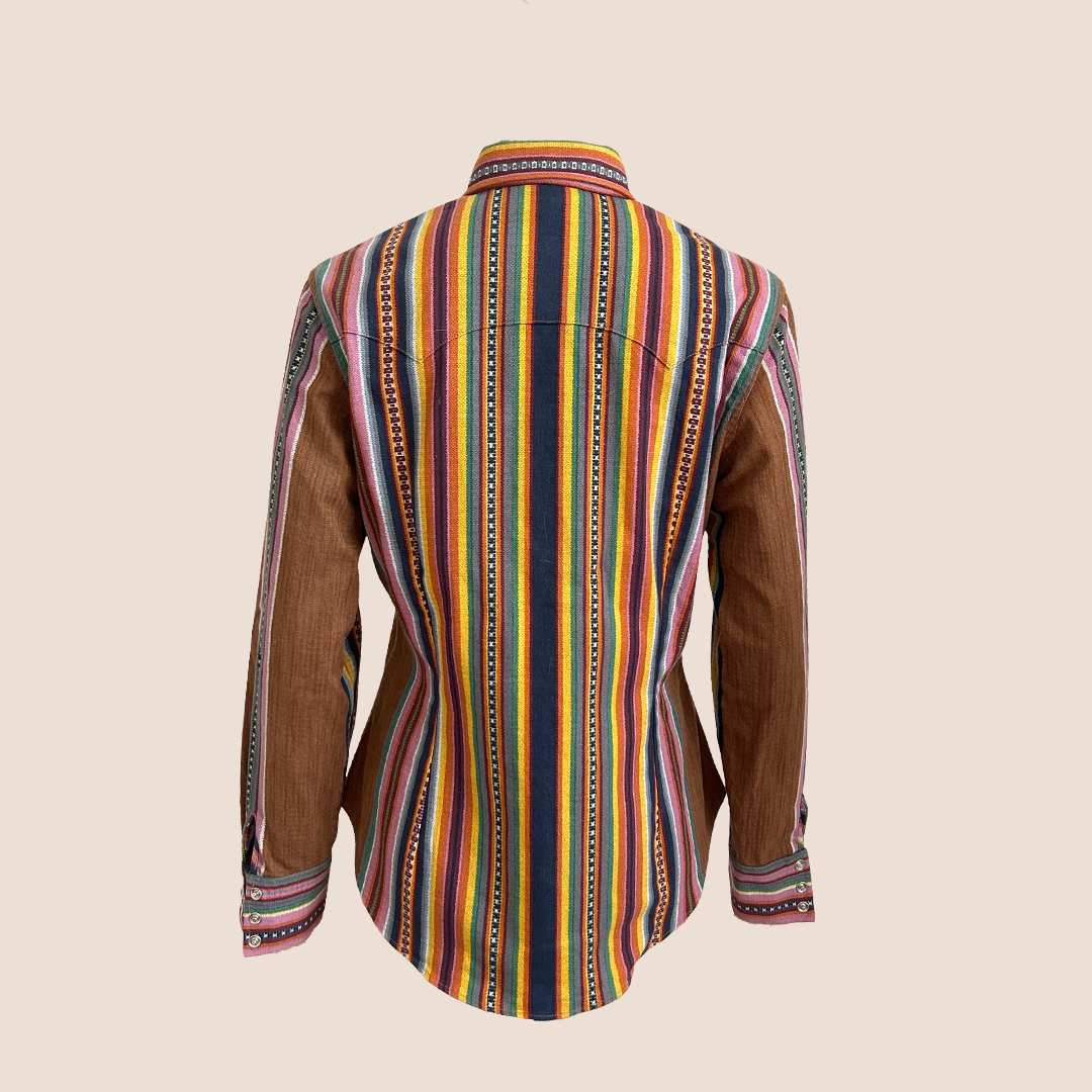 CHRISTIAN DIOR 2002 MULTICOLOUR STRIPED BUTTON SHIRT