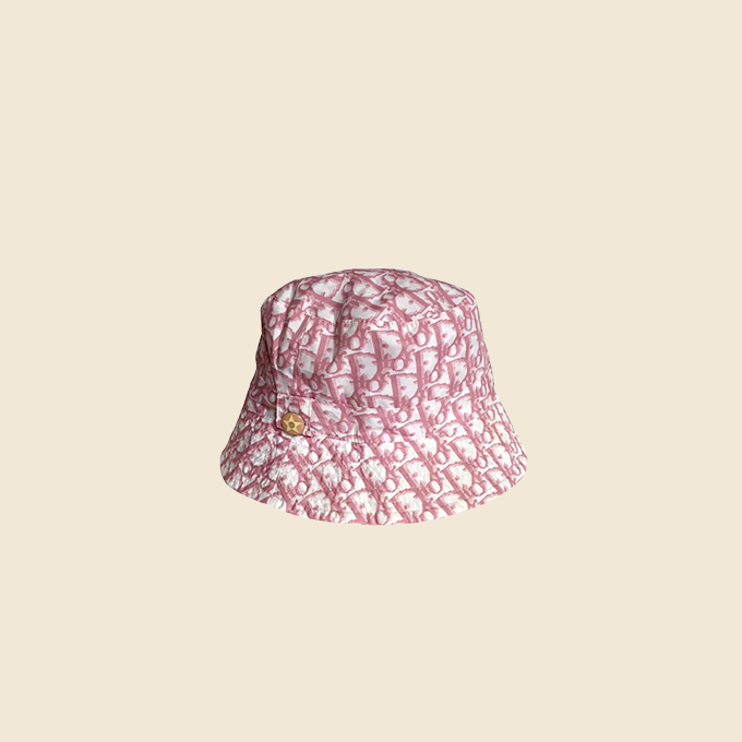 CHRISTIAN DIOR PINK TROTTER BUCKET HAT – RDB