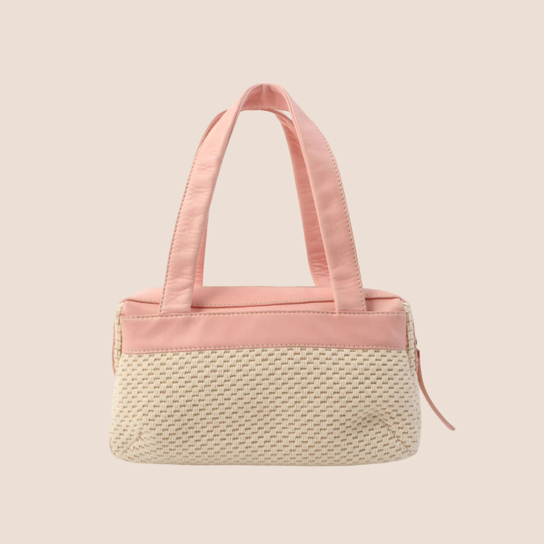 CHANEL 2005 LAX CROCHET BOWLER BAG