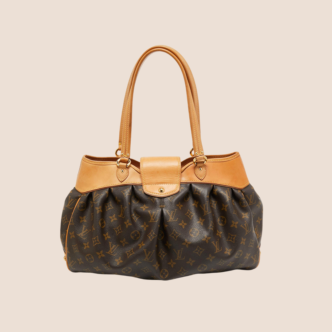 LOUIS VUITTON BROWN MONOGRAM CANVAS BOETIE MM BAG