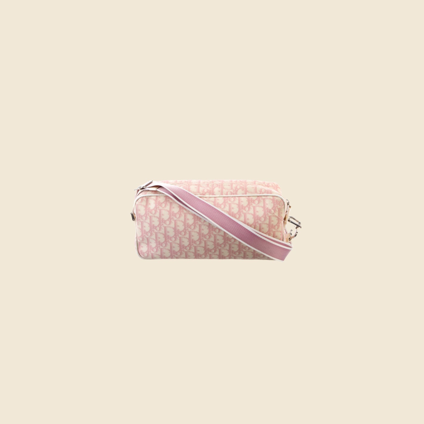 CHRISTIAN DIOR 2004 PINK TROTTER CROSSBODY BAG
