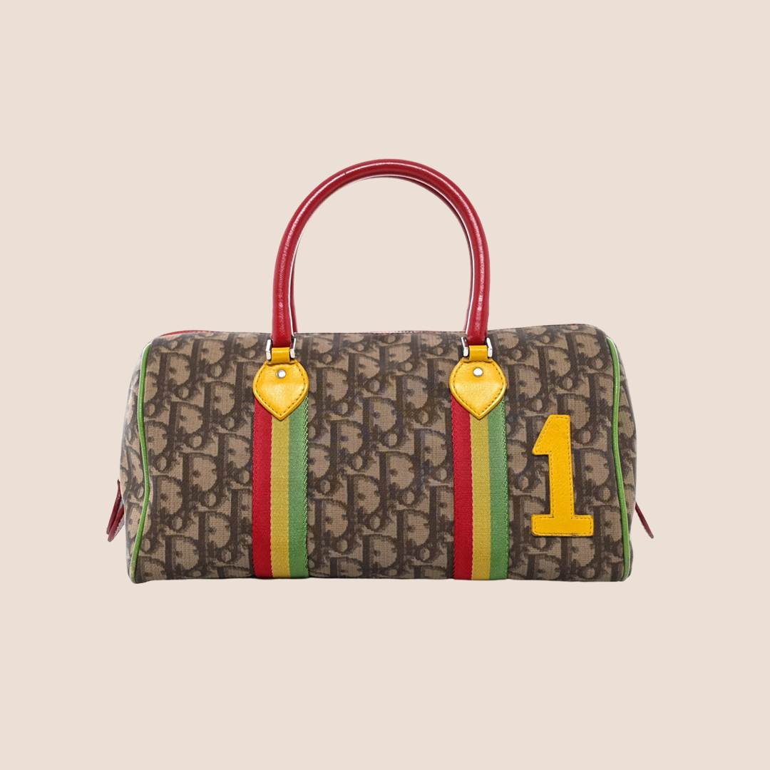 CHRISTIAN DIOR 2004 TROTTER RASTA BOSTON BAG – RDB CHRISTIAN DIOR 2004 TROTTER RASTA BOSTON BAG – RDB