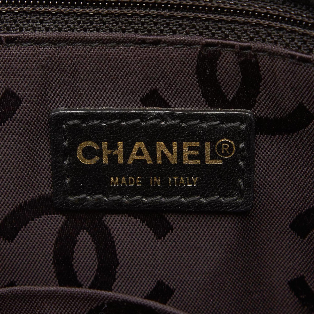 CHANEL BLACK SURPIQUE TOTE