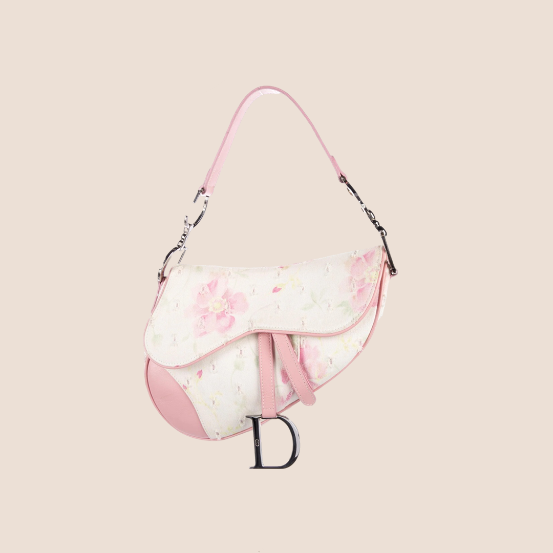 Vintage Dior Saddle Bag Pink Sac A Main Christian Dior Saddle En