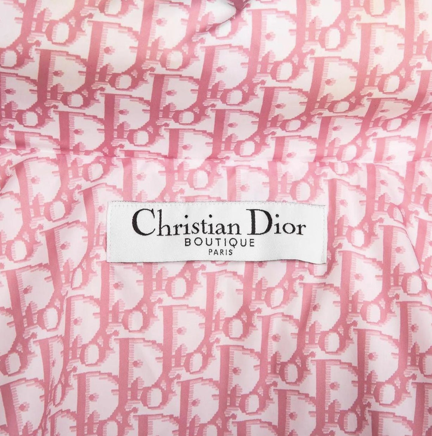 CHRISTIAN DIOR 2004 PINK GIRLY TROTTER PUFFER JACKET