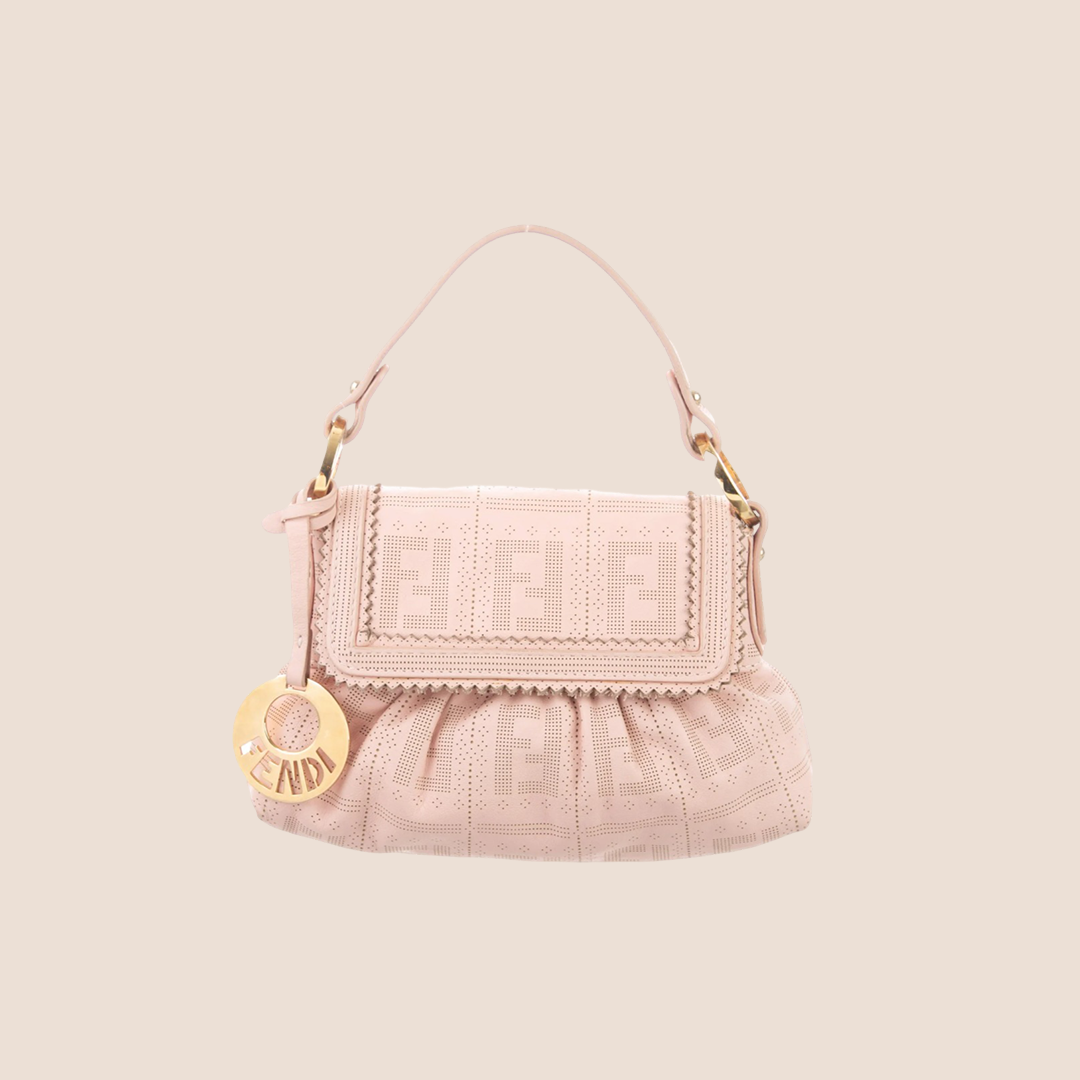 FENDI PALE PINK PERFORATED MINI CHEF BAG – RDB