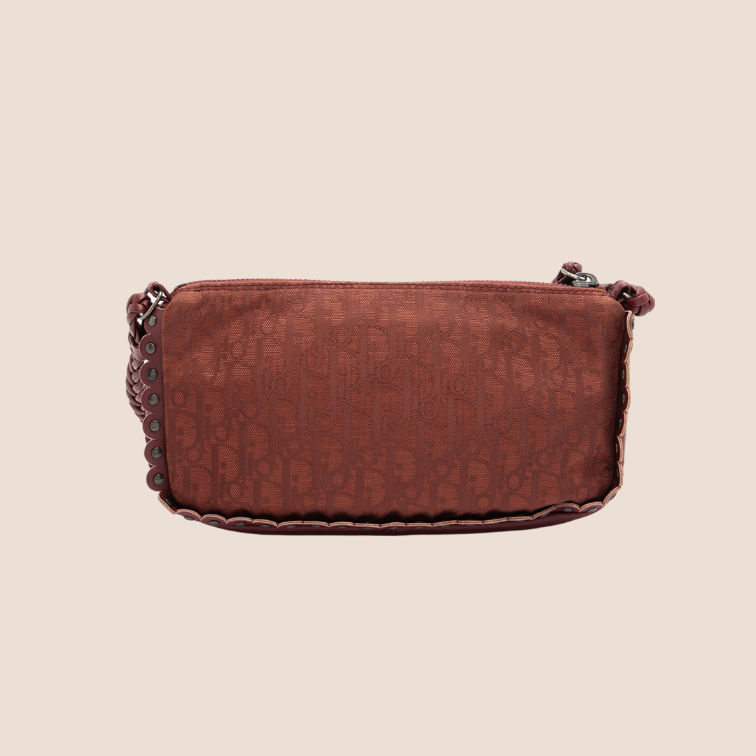 CHRISTIAN DIOR BURGUNDY DIORISSIMO CROSSBODY BAG