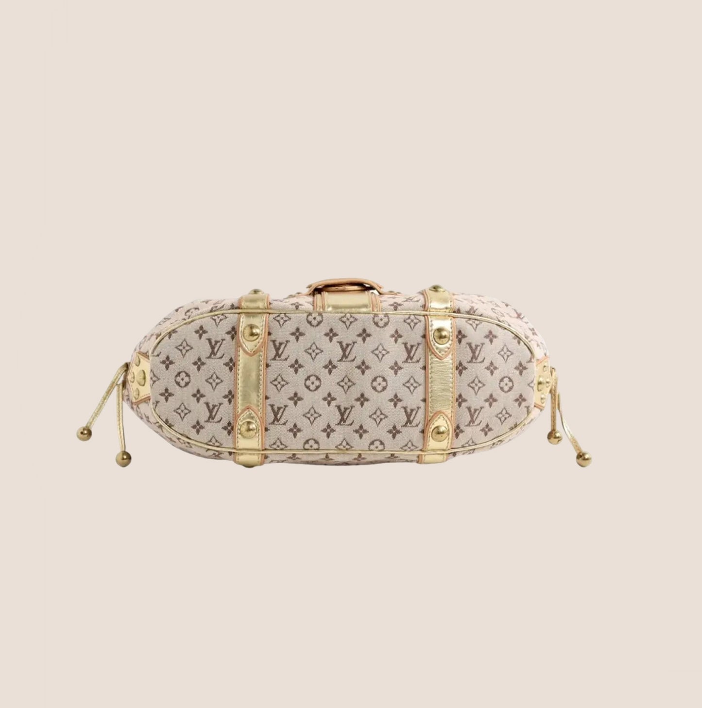 LOUIS VUITTON 2004 GOLD MONOGRAM THEDA GM BAG