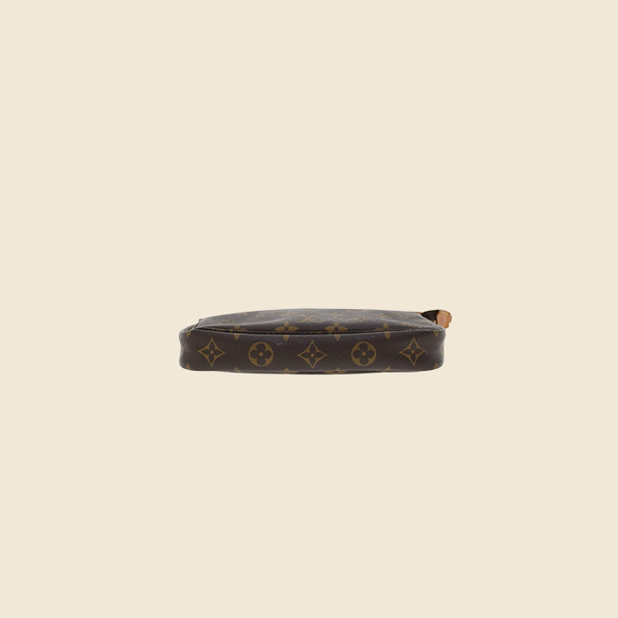 LOUIS VUITTON BROWN MONOGRAM POCHETTE ACCESSOIRES