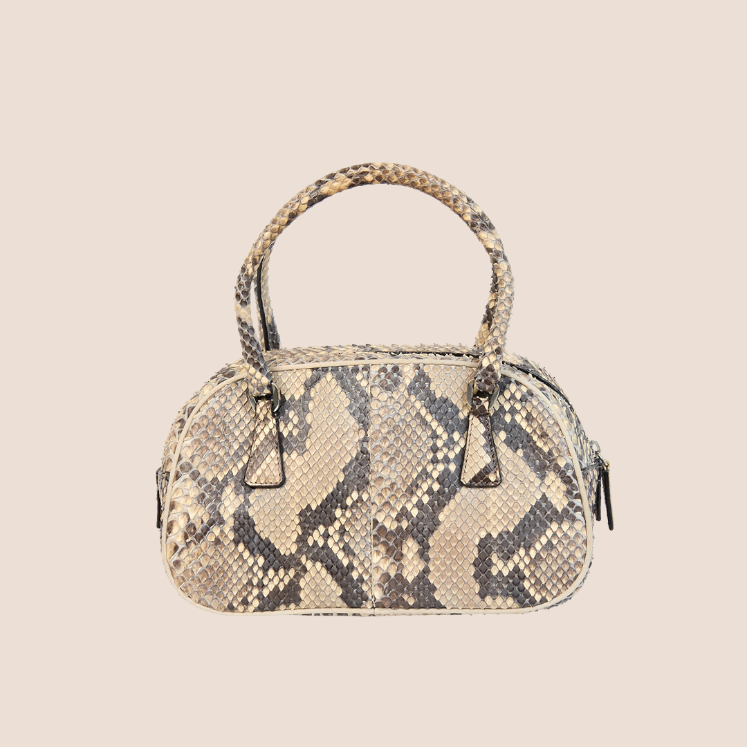PRADA PYTHON SPORT BAULETTO BAG