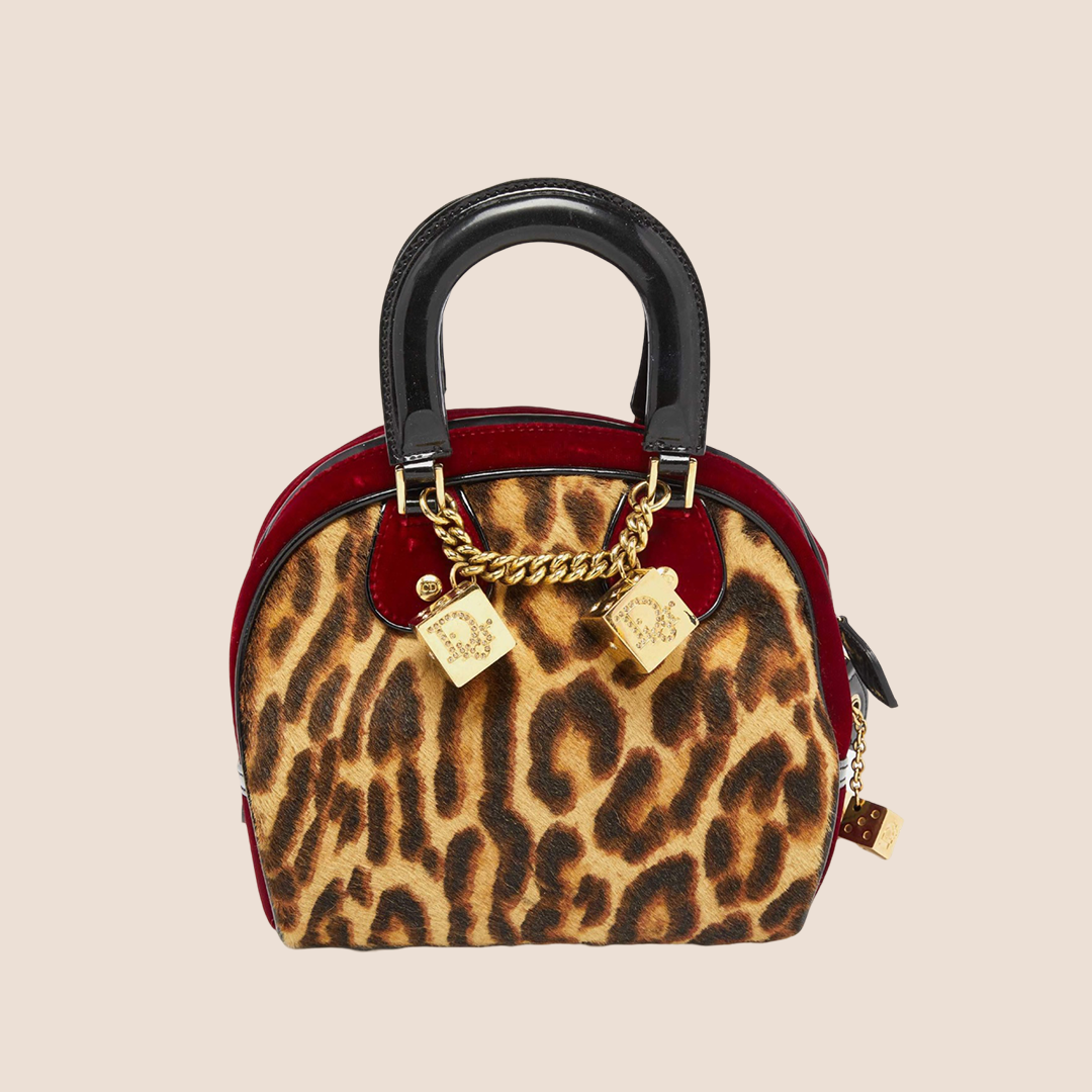 Christian dior animal print bag sale
