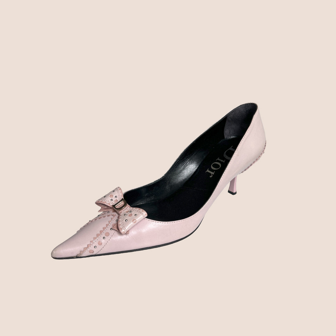 靴 Vintage Dior Pink Satin Pumps 36 Dior Star Heels : Pink | Size 36 - Etsy