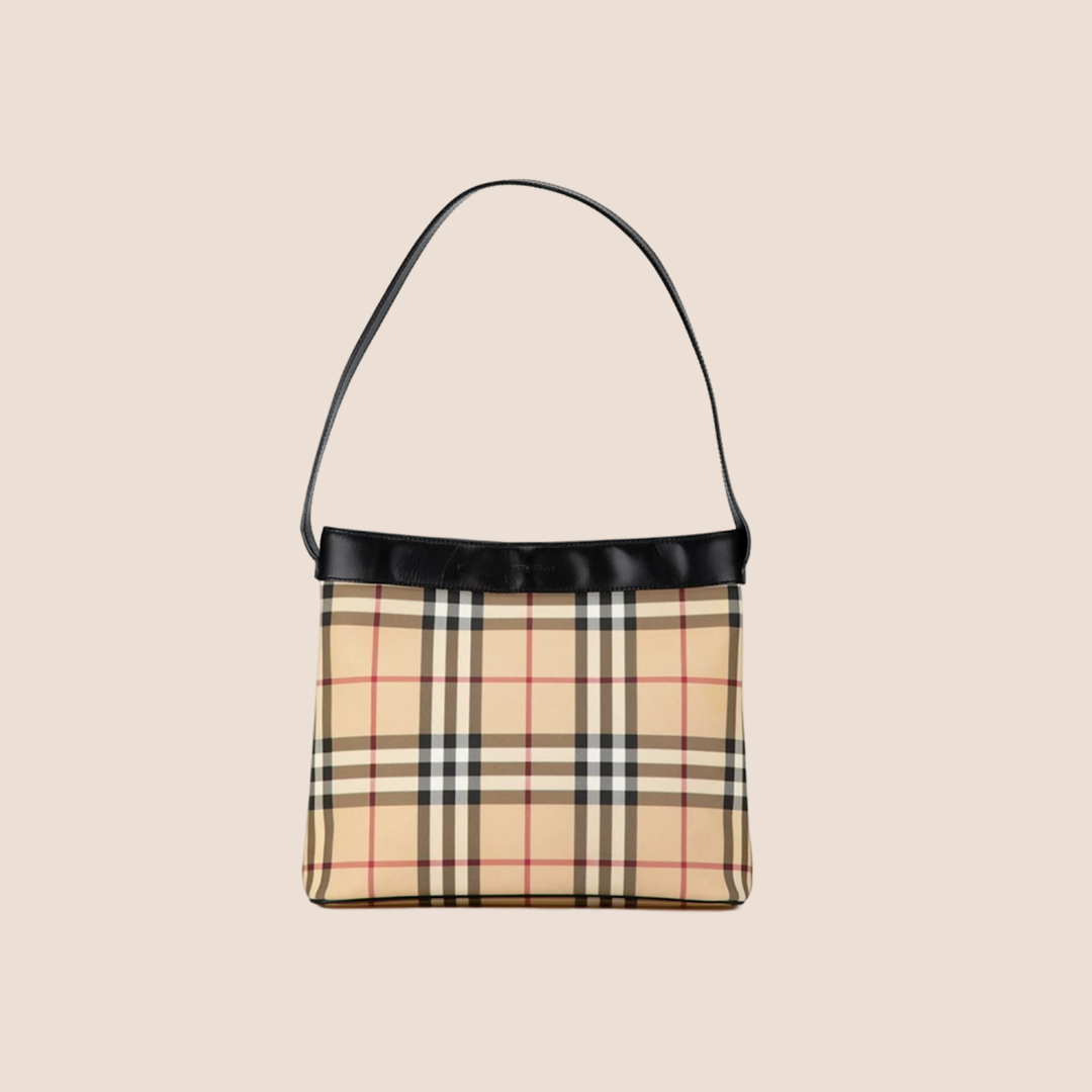 BURBERRY 2000s NOVA CHECK SHOULDER BAG