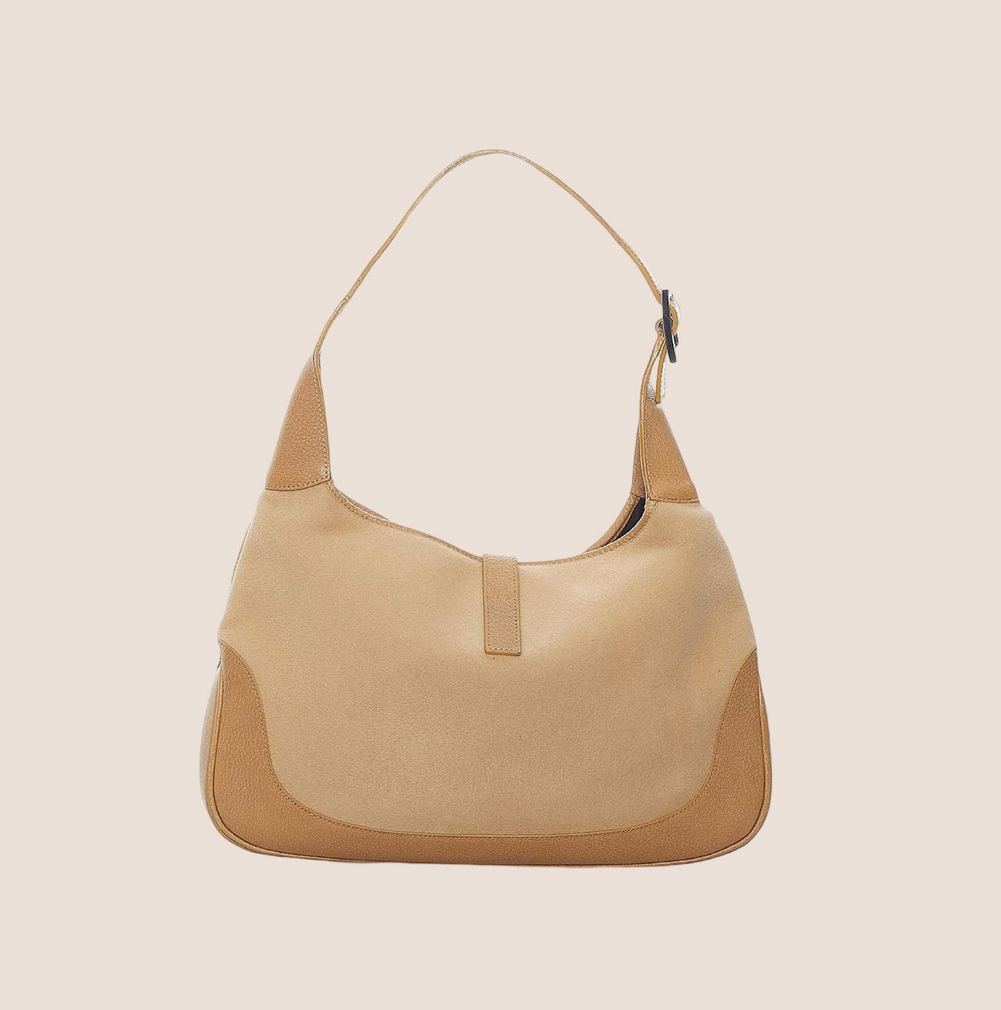 GUCCI JACKIE BEIGE SUEDE JACKIE BAG
